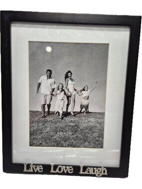 Black Picture Frame Live Laugh Love Silver Metal Michaels Frame 5X 7 Table Hang
